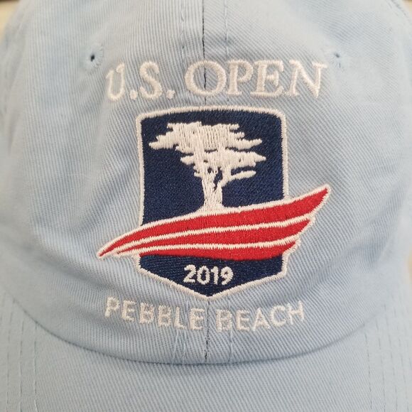 US Open Pebble Beach 2019 Strapback Hat Mens One Size Blue - Picture 2 of 9